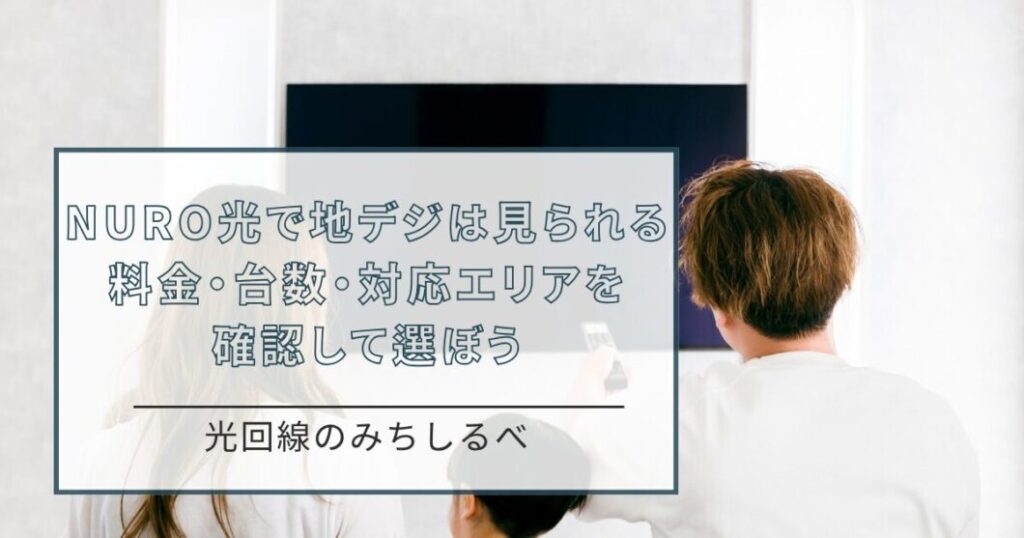 NURO光で地デジは見られる